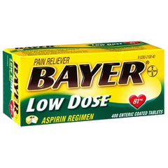 Bayer Low Dose 81 mg Aspirin Regimen - 400 Tablets